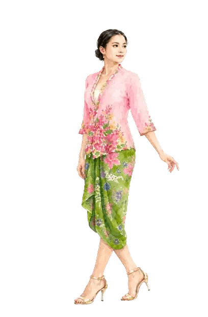 Ladies dress code — Kebaya Encim or Batik